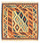 Alfombra Kelim - Oriental cuadrado  - 101 x 99 cm - beige