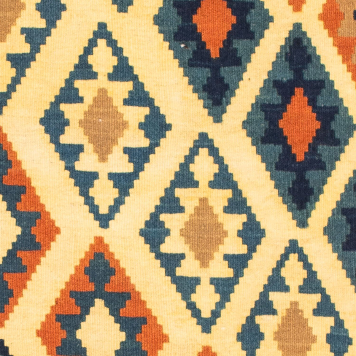 Alfombra Kelim - Oriental cuadrado  - 101 x 99 cm - beige