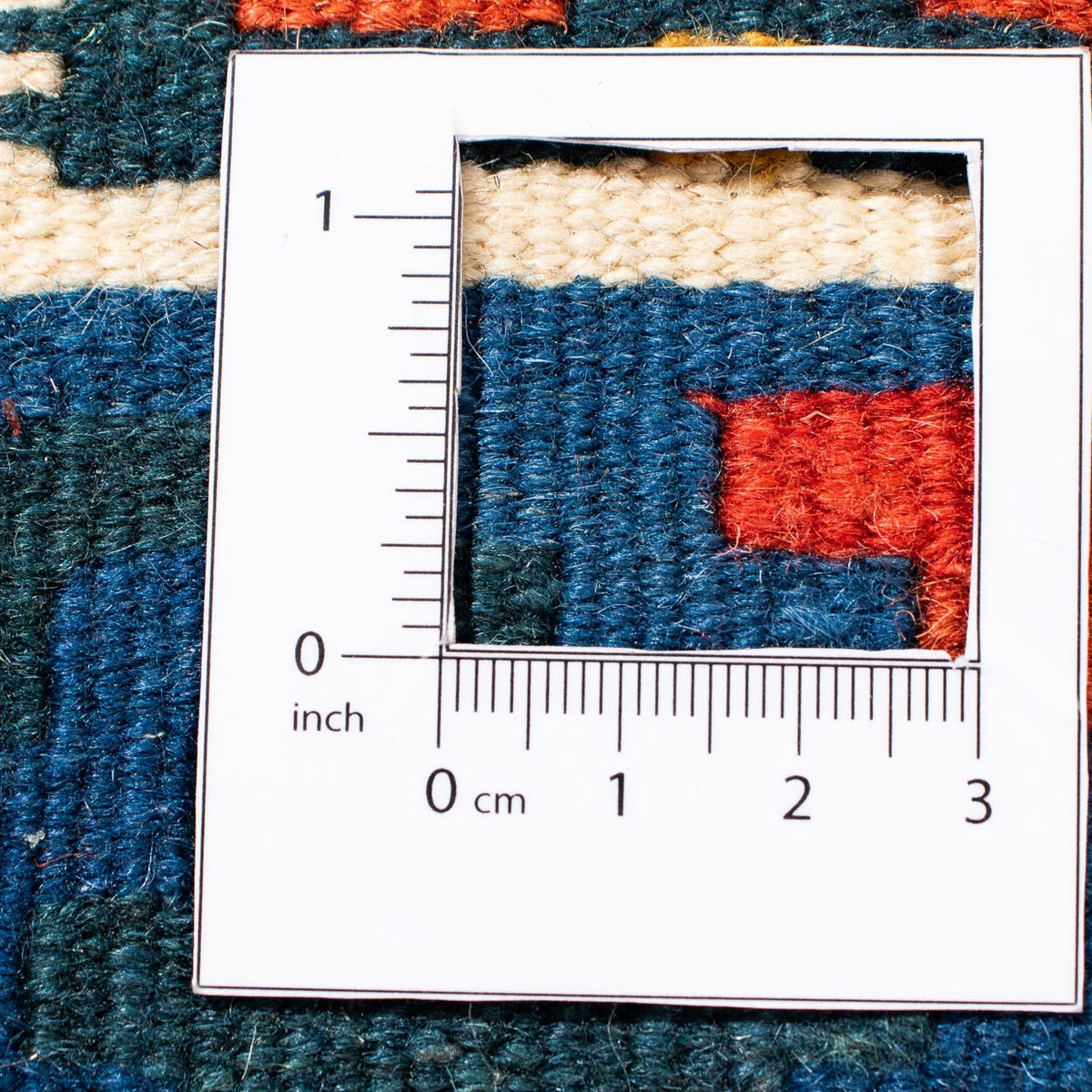 Alfombra Kelim - Oriental cuadrado - 103 x 102 cm - azul claro