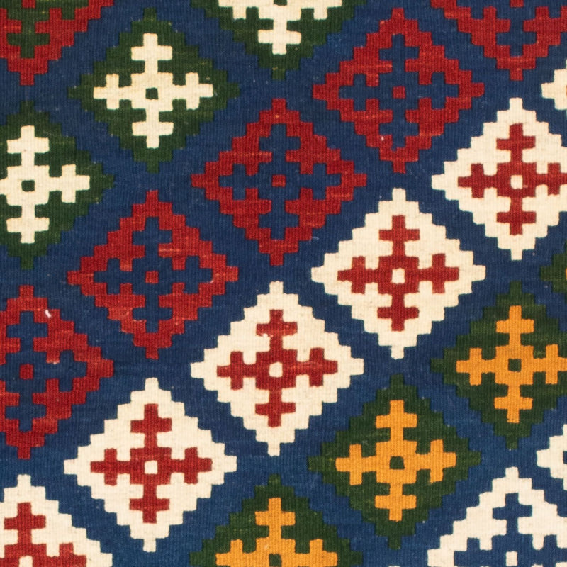 Alfombra Kelim - Oriental cuadrado  - 104 x 102 cm - azul oscuro