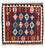 Alfombra Kelim - Oriental cuadrado  - 100 x 96 cm - azul oscuro