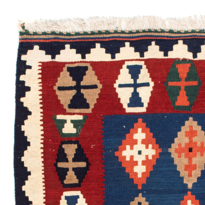 Alfombra Kelim - Oriental cuadrado  - 100 x 96 cm - azul oscuro