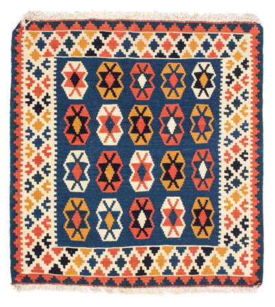 Kilim Fars 100x103cm - azul oscuro