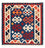Alfombra Kelim - Oriental cuadrado - 103 x 100 cm - azul oscuro