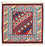 Alfombra Kelim - Oriental cuadrado  - 105 x 103 cm - rojo