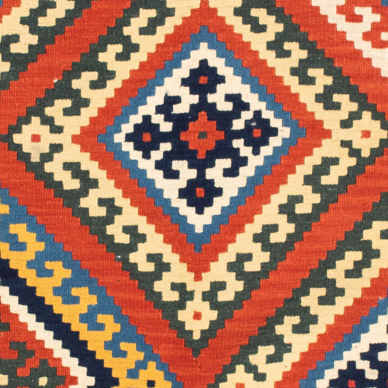 Alfombra Kelim - Oriental cuadrado  - 103 x 102 cm - rojo oscuro