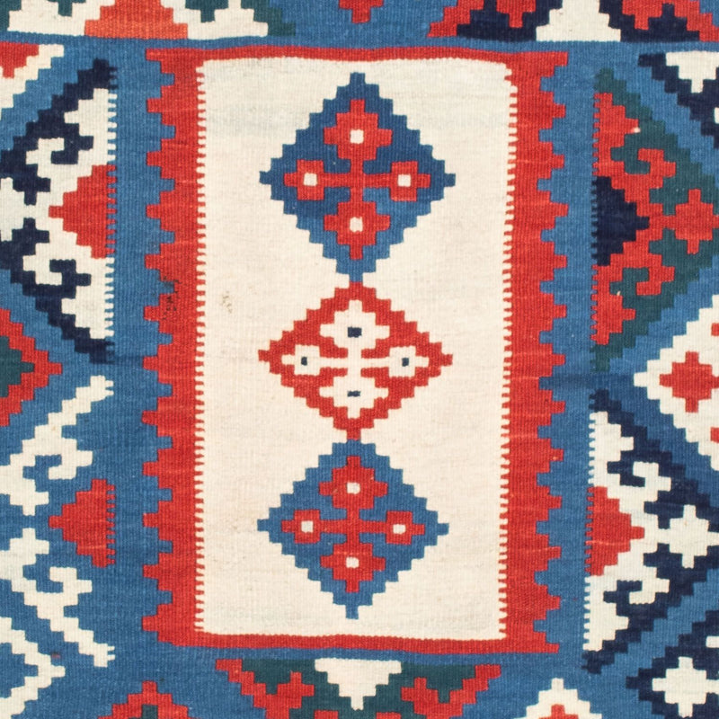 Alfombra Kelim - Oriental cuadrado  - 104 x 103 cm - azul oscuro