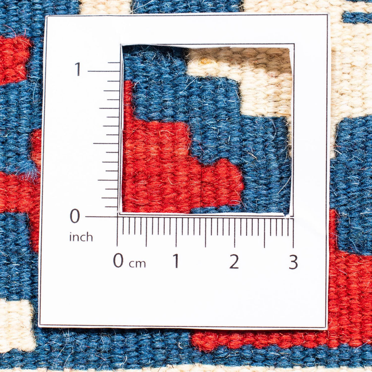 Alfombra Kelim - Oriental cuadrado - 105 x 102 cm - azul oscuro