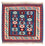 Alfombra Kelim - Oriental cuadrado - 100 x 98 cm - azul oscuro