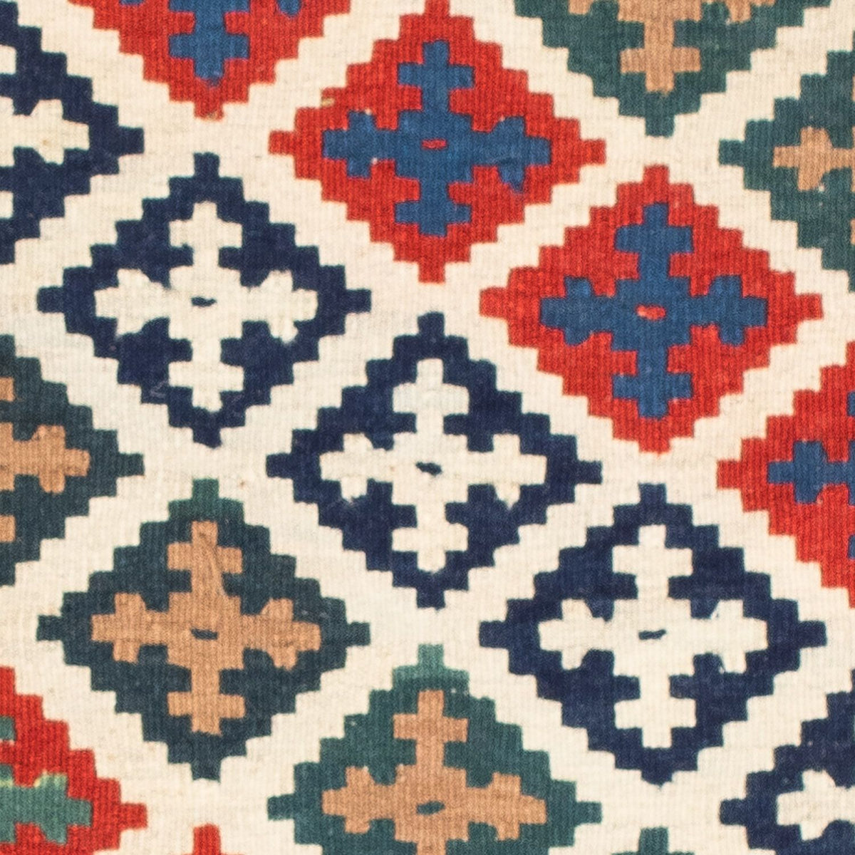 Alfombra Kelim - Oriental cuadrado - 105 x 104 cm - multicolor