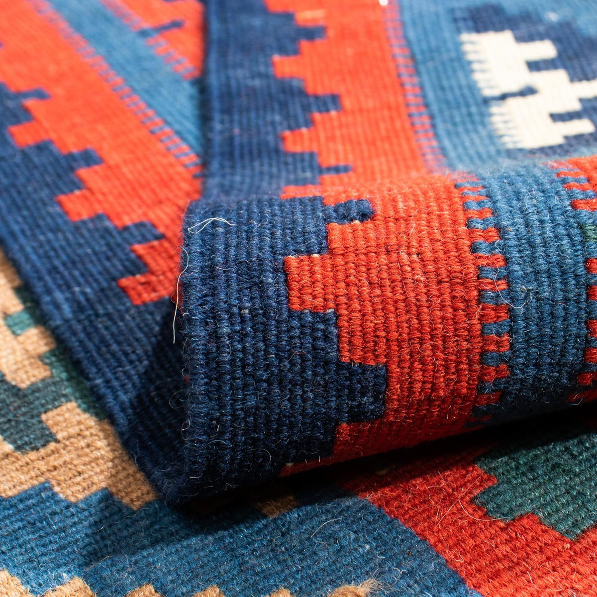 Alfombra Kelim - Oriental cuadrado - 105 x 104 cm - multicolor