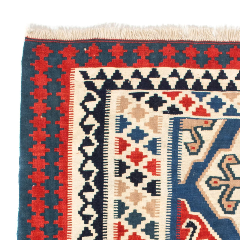 Alfombra Kelim - Oriental cuadrado  - 125 x 110 cm - azul