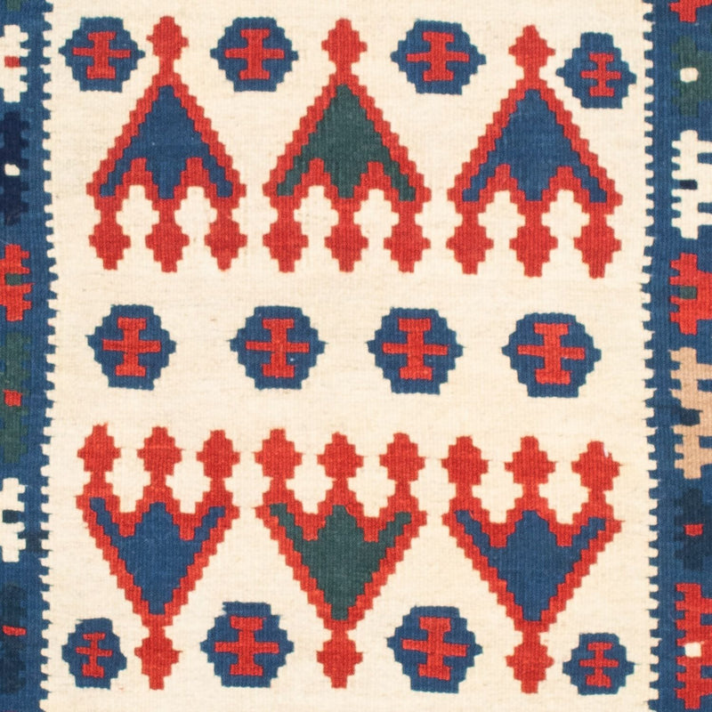 Alfombra Kelim - Oriental cuadrado  - 117 x 102 cm - azul oscuro