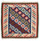 Alfombra Kelim - Oriental cuadrado - 103 x 100 cm - azul oscuro