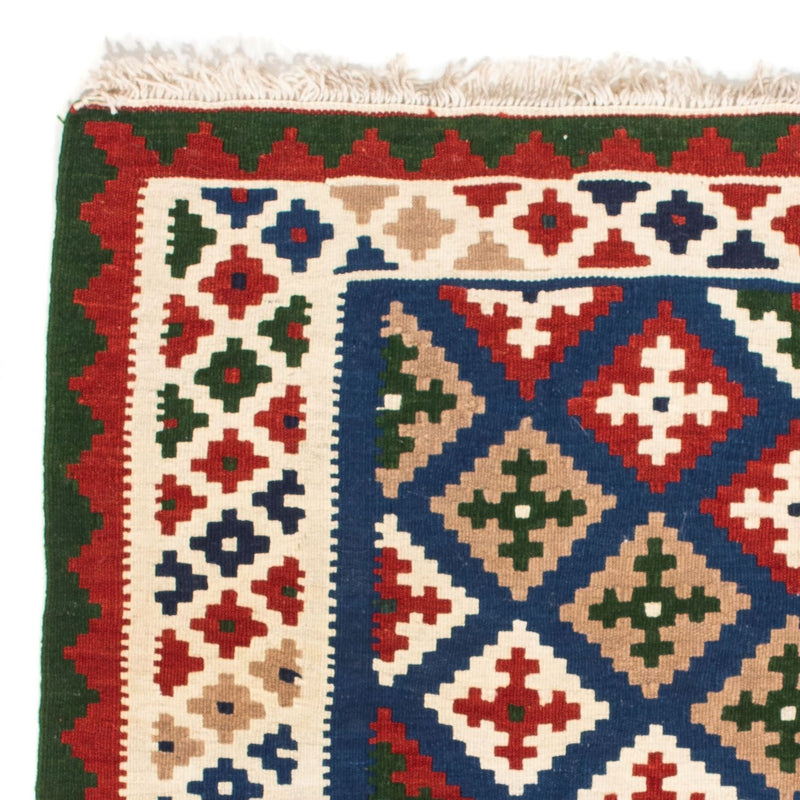 Alfombra Kelim - Oriental cuadrado  - 103 x 100 cm - azul oscuro