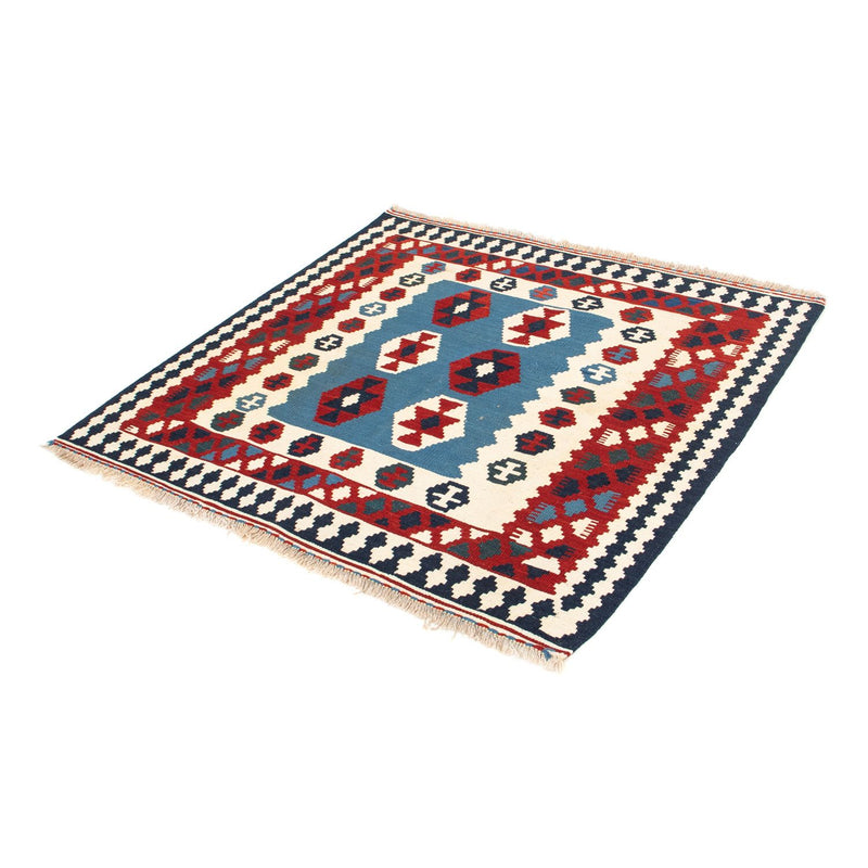 Alfombra Kelim - Oriental cuadrado  - 107 x 102 cm - azul