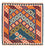 Alfombra Kelim - Oriental cuadrado - 104 x 100 cm - azul oscuro