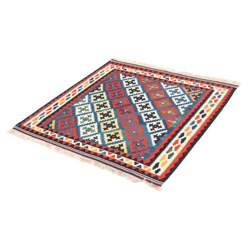 Alfombra Kelim - Oriental cuadrado  - 104 x 97 cm - azul