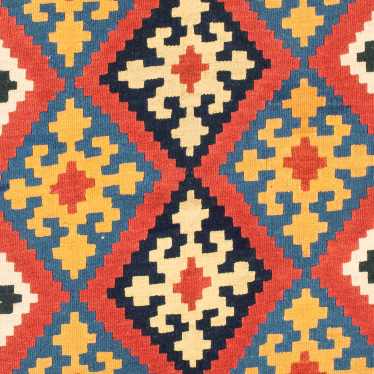 Alfombra Kelim - Oriental cuadrado  - 102 x 101 cm - rojo