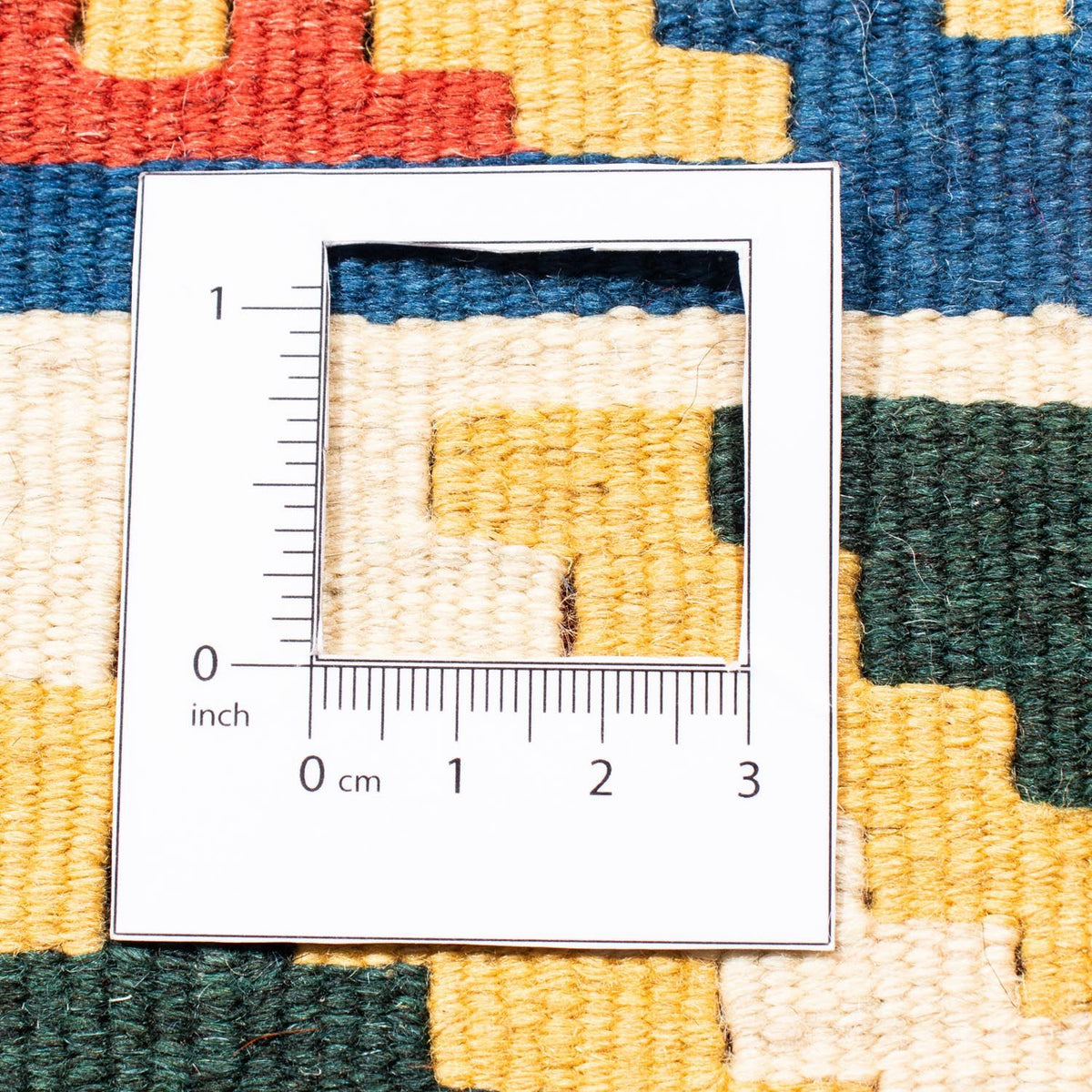 Alfombra Kelim - Oriental cuadrado  - 104 x 102 cm - azul