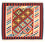 Alfombra Kelim - Oriental cuadrado - 101 x 93 cm - rojo oscuro