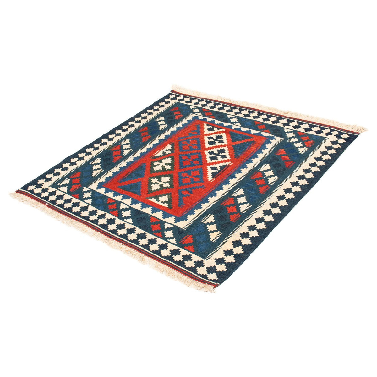 Alfombra Kelim - Oriental cuadrado - 105 x 102 cm - multicolor