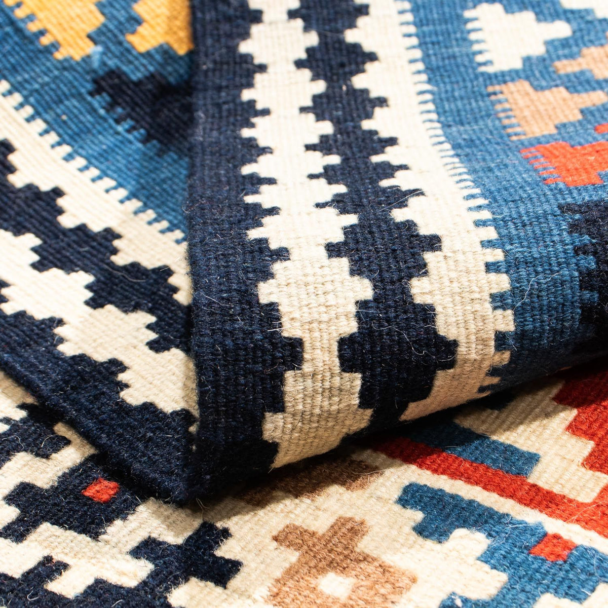 Alfombra Kelim - Oriental cuadrado  - 106 x 100 cm - multicolor