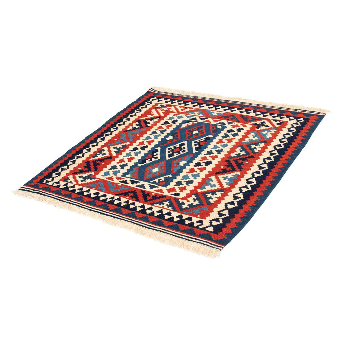 Alfombra Kelim - Oriental cuadrado  - 102 x 102 cm - multicolor
