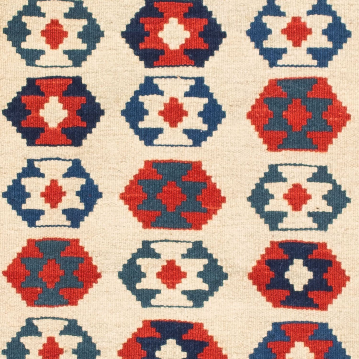 Alfombra Kelim - Oriental cuadrado  - 103 x 103 cm - beige