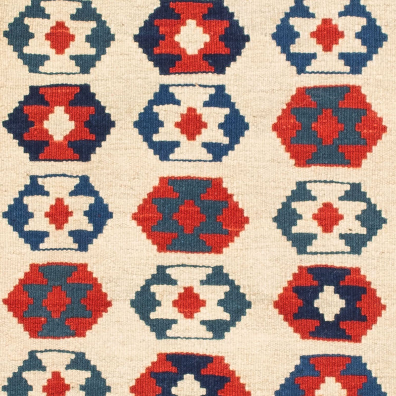 Alfombra Kelim - Oriental cuadrado  - 103 x 103 cm - beige