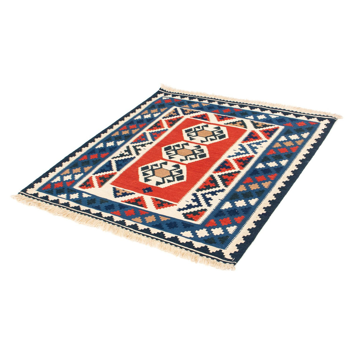 Alfombra Kelim - Oriental cuadrado  - 103 x 103 cm - multicolor