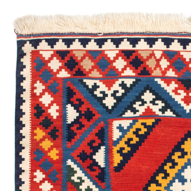 Alfombra Kelim - Oriental cuadrado  - 113 x 110 cm - rojo