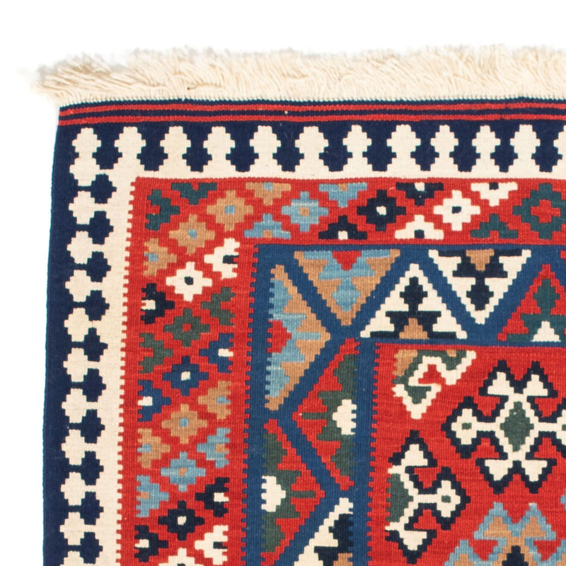 Alfombra Kelim - Oriental cuadrado  - 108 x 101 cm - rojo