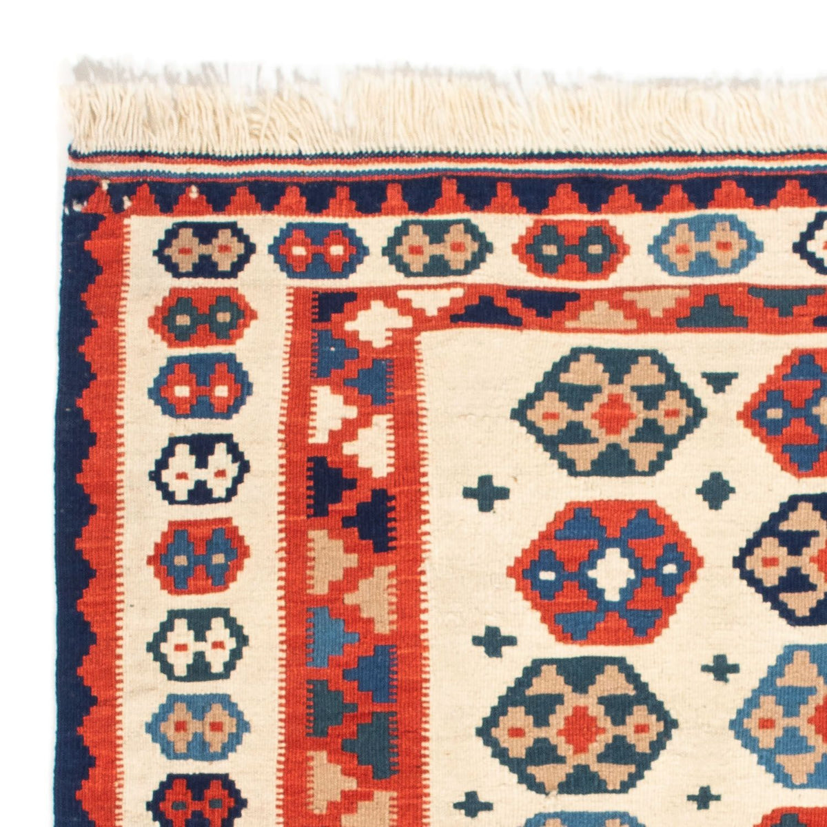 Alfombra Kelim - Oriental cuadrado  - 104 x 102 cm - beige