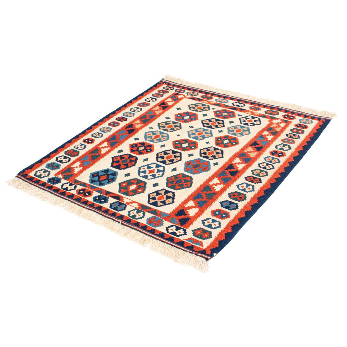 Alfombra Kelim - Oriental cuadrado  - 104 x 102 cm - beige