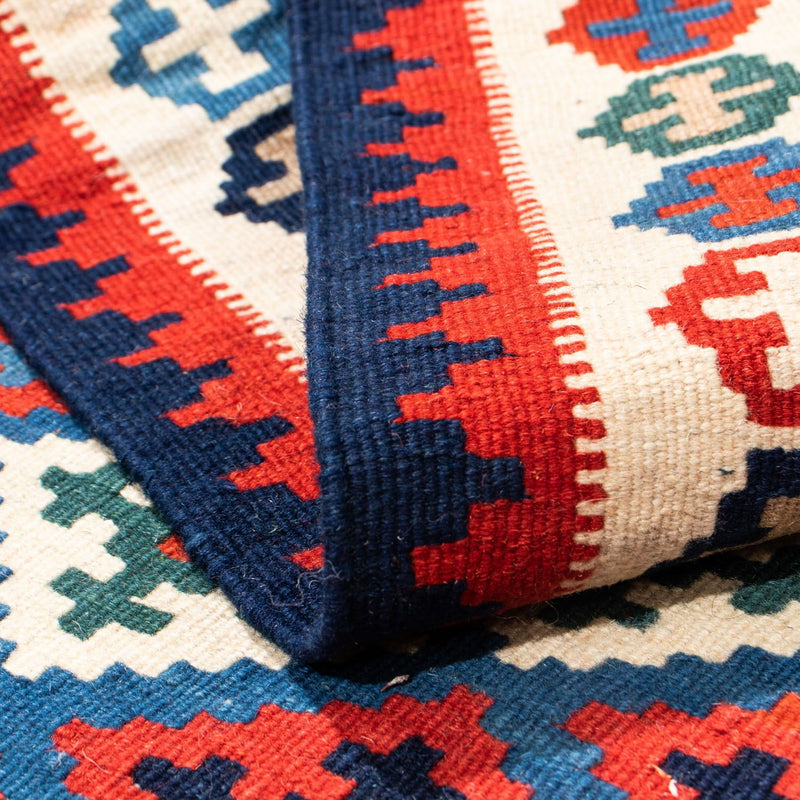 Alfombra Kelim - Oriental cuadrado  - 105 x 103 cm - azul