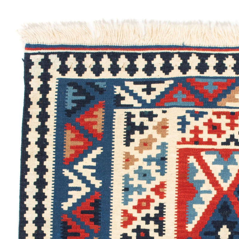 Alfombra Kelim - Oriental cuadrado  - 103 x 103 cm - azul