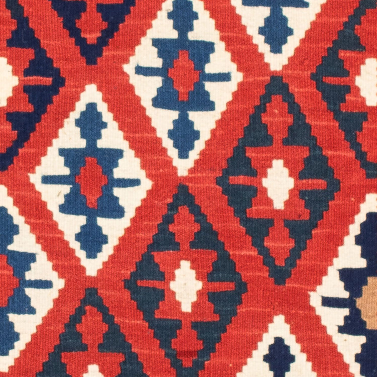 Alfombra Kelim - Oriental cuadrado  - 102 x 100 cm - azul