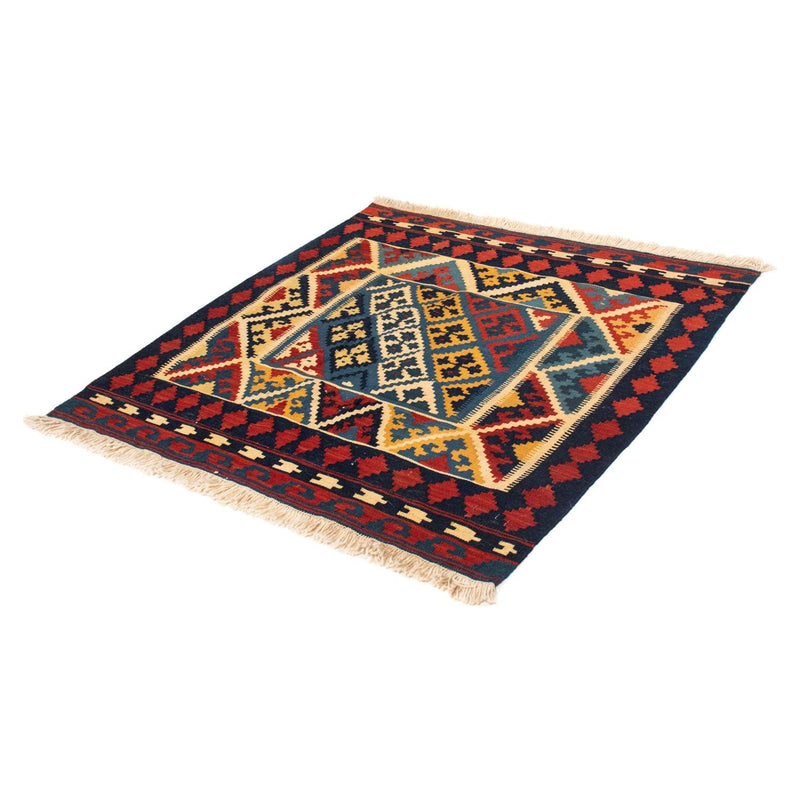 Alfombra Kelim - Oriental cuadrado  - 110 x 109 cm - rojo