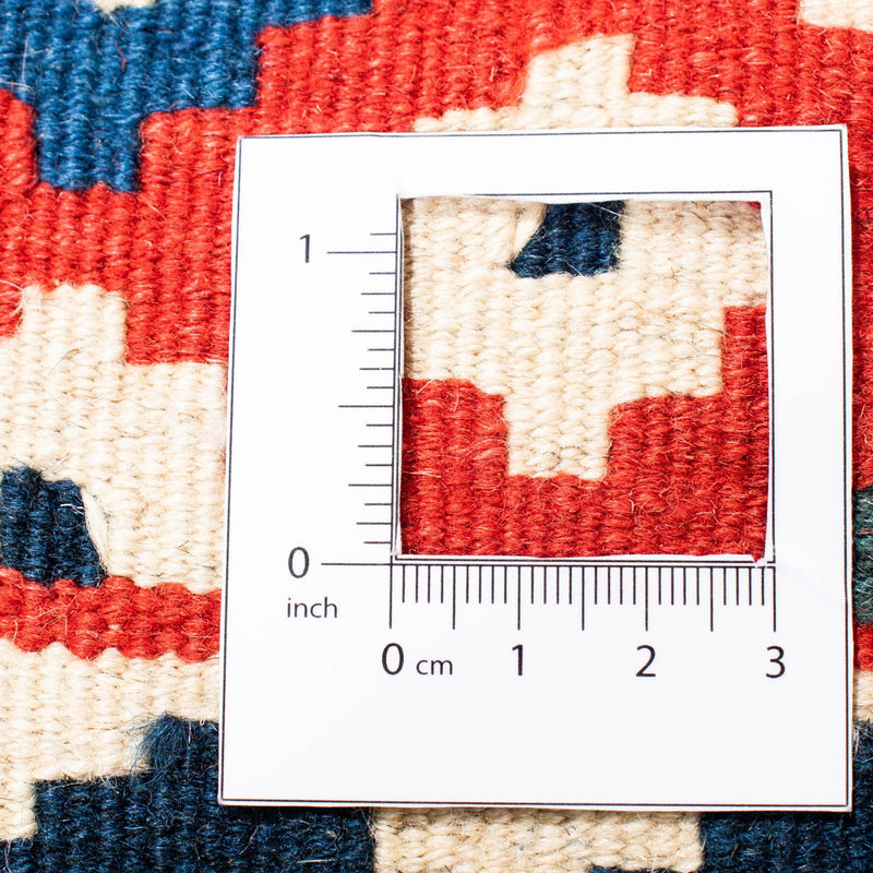 Alfombra Kelim - Oriental cuadrado  - 104 x 99 cm - rojo