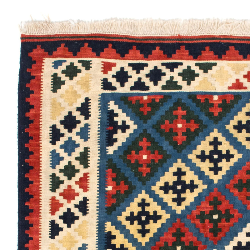 Alfombra Kelim - Oriental cuadrado  - 104 x 100 cm - azul oscuro