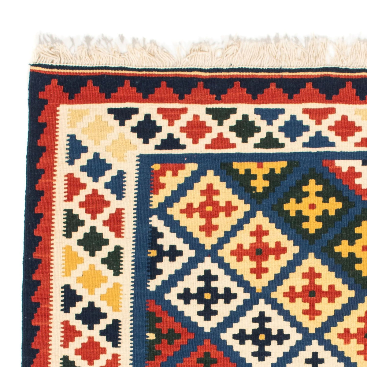 Alfombra Kelim - Oriental cuadrado  - 101 x 101 cm - beige