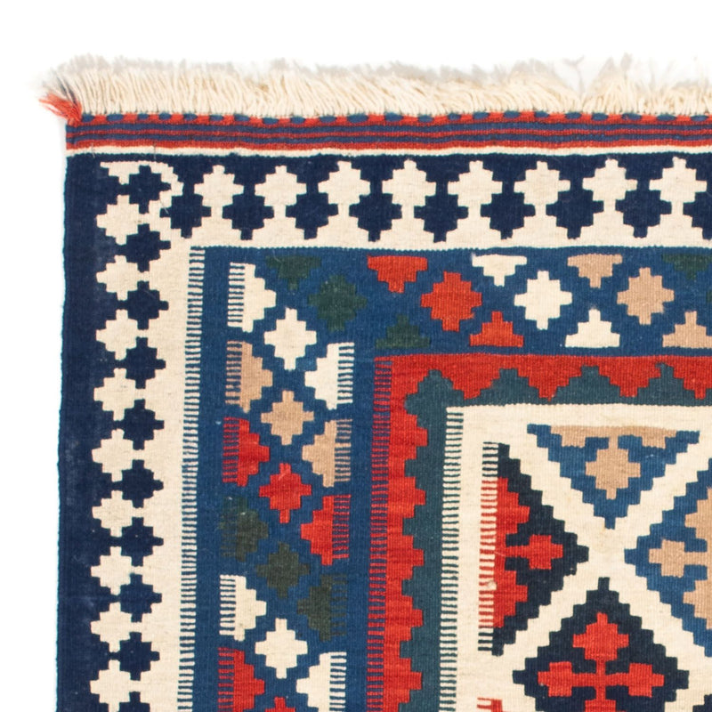 Alfombra Kelim - Oriental cuadrado  - 104 x 103 cm - azul