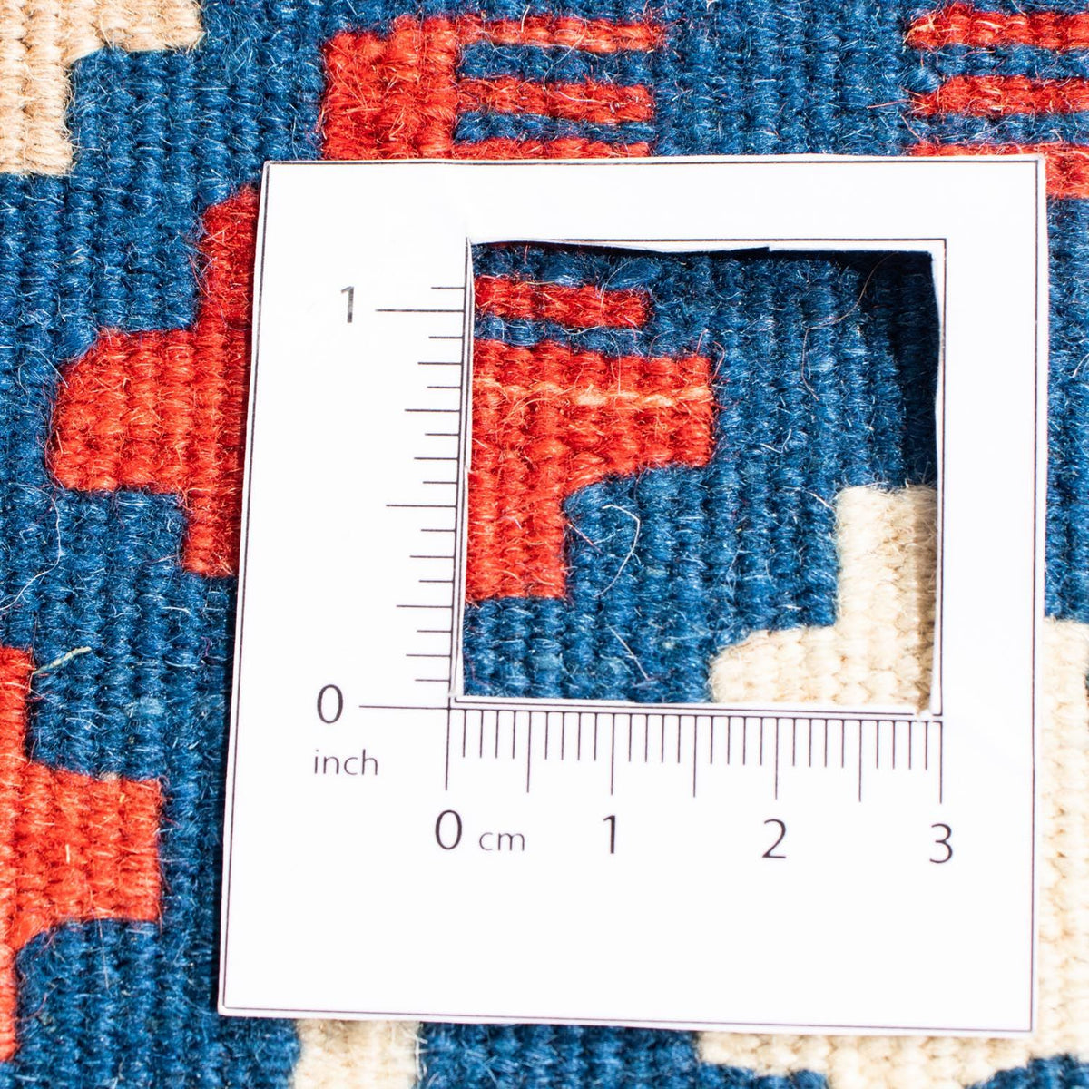 Alfombra Kelim - Oriental cuadrado  - 104 x 103 cm - azul