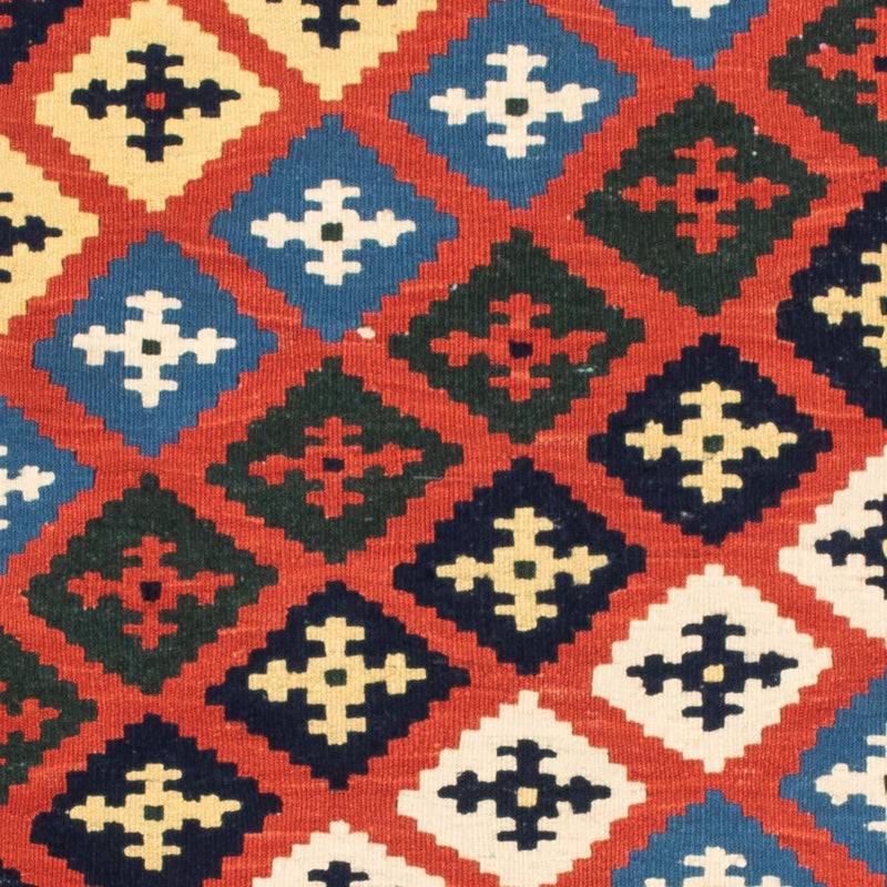 Alfombra Kelim - Oriental cuadrado  - 97 x 94 cm - rojo