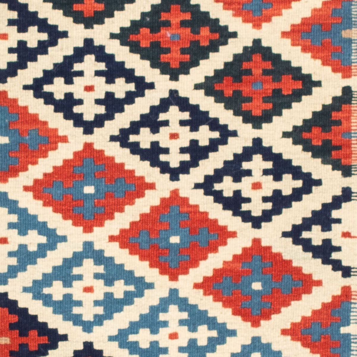 Alfombra Kelim - Oriental cuadrado  - 105 x 100 cm - beige