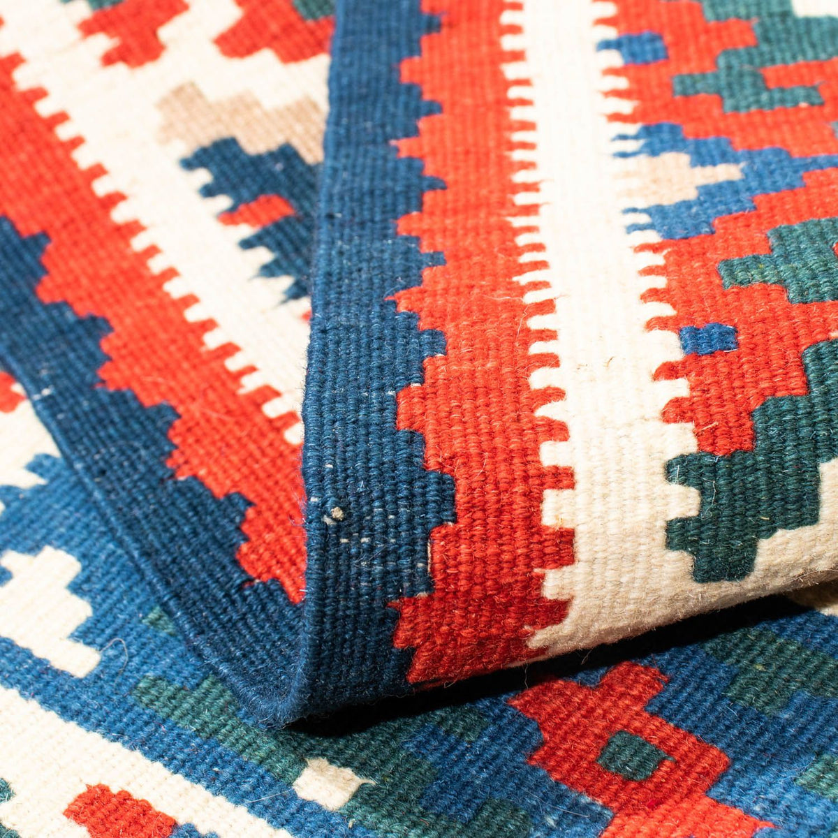 Alfombra Kelim - Oriental cuadrado  - 101 x 101 cm - beige