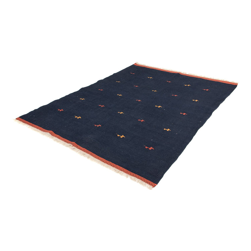 Alfombra Kelim - Oriental - 206 x 150 cm - azul oscuro
