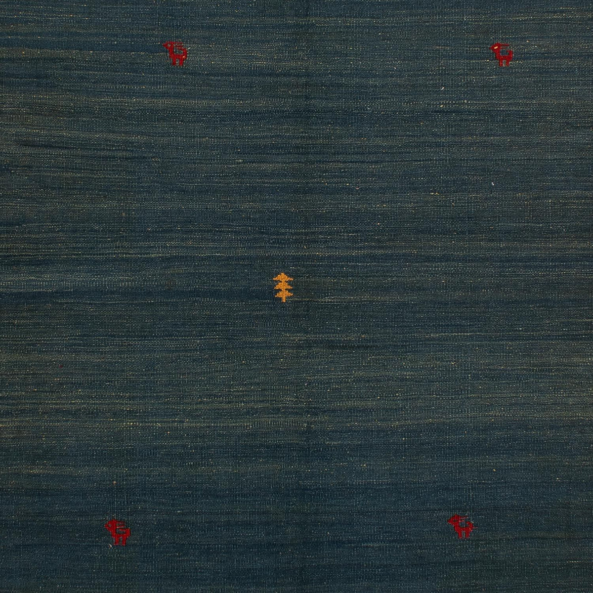Alfombra Kelim - Oriental - 203 x 146 cm - azul oscuro