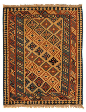 Alfombra Kelim - Oriental - 185 x 152 cm - marrón claro